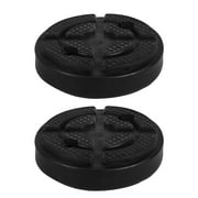 BRIGHTFUFU Pressure Resistance Car Jack Pads Round Black 2Pcs For Pinch Weld